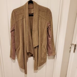 Blank NYC Women's Waterfall Faux Suede Jacket